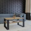 Tafel Modern 1P – Zwart / Artisan eiken
