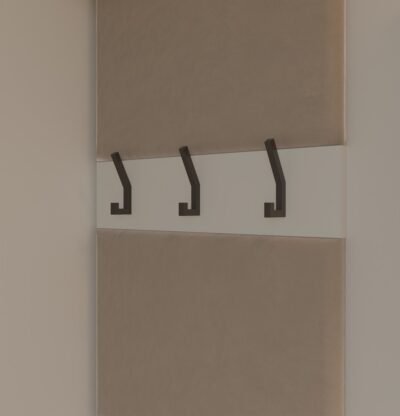 Garderobemeubel HAGA 1W2S – Kasjmier beige – 2 laden