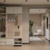 Garderobemeubel HAGA 1W2S – Kasjmier beige – 2 laden