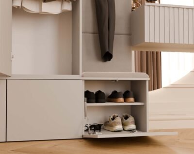 Garderobemeubel HAGA III 1Sz2W – Kasjmier beige
