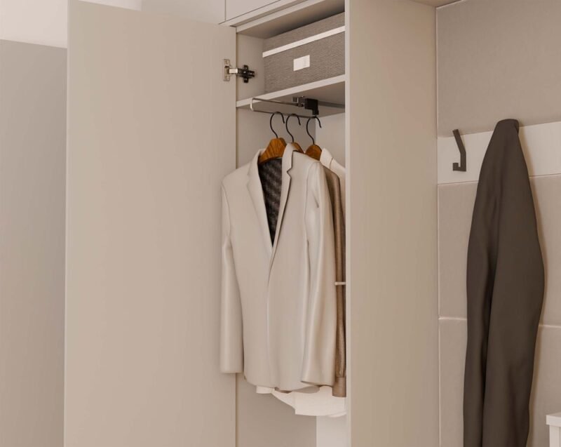 Garderobemeubel HAGA III 1Sz2W – Kasjmier beige