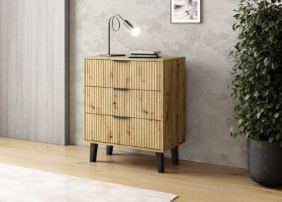 wizu Dressoir Scandi 3S SLIM – Artisan eiken