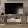 wizu2 TV-meubel CORDOBA 2D2S – Castello eiken / Kasjmier beige – 2 laden