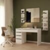 Bureau ARTO – 120 cm – Wit – 5 laden