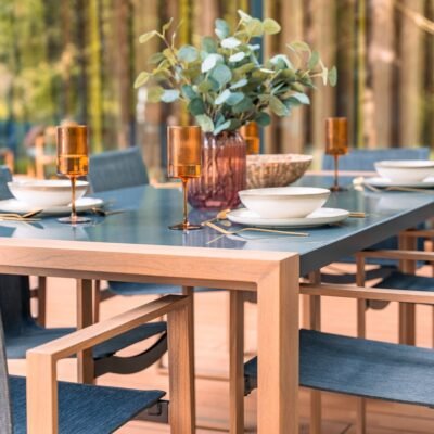 Tuinset DUISBURG dla 8 Osb – Antraciet / Bruin