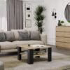 wizua1 Tafel SQUARE – Artisan eiken / Zwart