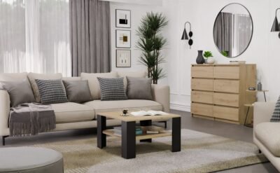 wizua1 Tafel SQUARE – Artisan eiken / Zwart