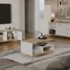 wizua2 Dressoir OLYMPO 2D3S – 150 cm – Artisan eiken / Wit – 3 laden – 2 deuren