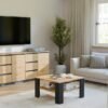 wizua3 Tafel SQUARE – Artisan eiken / Zwart