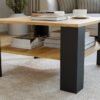 wizua4 Tafel SQUARE – Artisan eiken / Zwart
