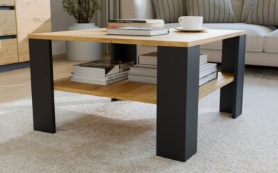 wizua4 Tafel SQUARE – Artisan eiken / Zwart