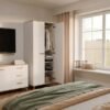 wizua4 Dressoir OLYMPO 2D3S – 150 cm – Artisan eiken / Wit – 3 laden – 2 deuren
