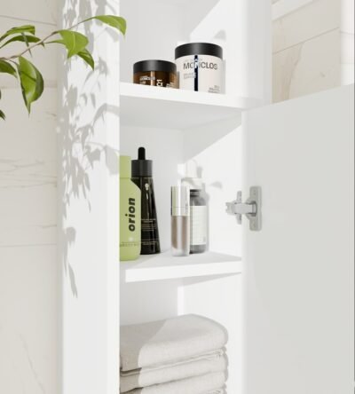 wizual5 Badkamerkast MEXY 1D – 1 deur – 4 planken