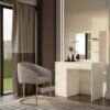 Kaptafel MARINA 4P – Wit – 4 laden – 4 planken – links – met spiegel