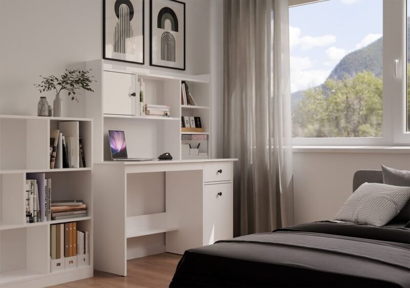 Bureau CHESTER – 1 lade – met opzetstuk