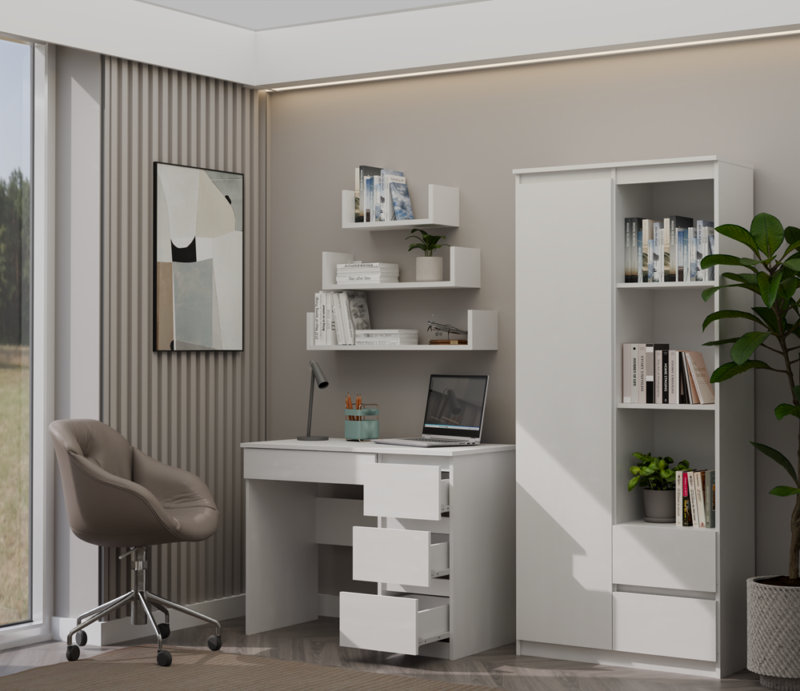 Bureau Mijas – Wit – rechts