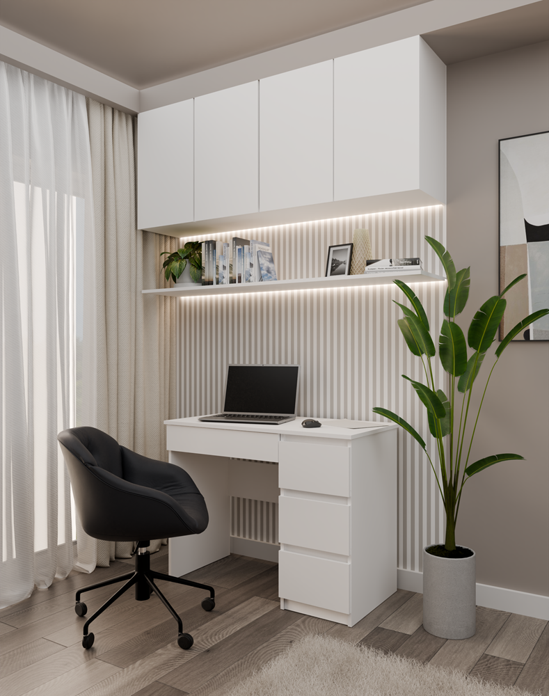 Bureau Mijas – Wit – rechts