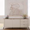 wizz2 Dressoir CORDOBA 2D3S – Castello eiken / Kasjmier beige – 3 laden – soft-close