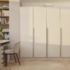 wizzz2 Kledingkast SENSO 4D 200 – 200 cm – Kasjmier beige – 4 deuren