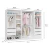wymiary Garderobemeubel Moduowa OPENO – Wit