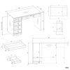 Bureauset Arto Komoda Malwa M6 – Wit