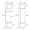 wymiary2 Garderobemeubel HAGA IV 2Sz2W
