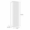 Badkamerkast TIGO 1D – Kasjmier – hangend – geribbeld front